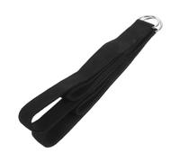 2pcs Yoga Pilates Double Loop D Ring Strap for Wrists Ankles | Polyester Cotton Build, Black Finish, Home Training Aid, Beginners and Fitness Enthusiasts, Physical Therapy Use