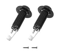 2Pcs Yootones 6.35mm Electric Guitar Bass Mono Endpin Output Jack Strap Button Jack Socket Compatible with Acoustic Electric Guitars (Black)