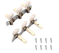 2Pcs Yootones Classical Guitar Tuners String Tuning Pegs Machine Heads Tuning Keys Left Right for Classical Guitar（Silver ）