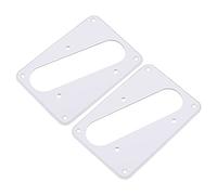 2Pcs Yootones Guitar Single Coil Pickup Mounting Ring Compatible with Humbucker Cover Plate Rings Electric Guitars (White)