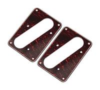 2Pcs Yootones Guitar Single Coil Pickup Mounting Ring Compatible with Humbucker Cover Plate Rings Electric Guitars (Tortoiseshell Red)