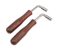 2Pcs Yootones L-shape Piano Tuner Spanner Professional Wrench Square Shape Tip Tuning Hammer Tuner Spanner Tool Compatible with Piano Repair Tool