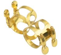 2Pcs Yootones Metal Tenor Saxophone Ligature Fastener Compatible with Tenor Saxophone Sax (Gold)