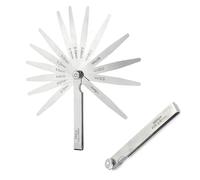 2PCS Youzzei 14 Blade Feeler Gauge 0.05-1.00mm Stainless Steel | Dual Marked Stainless Steel Feeler Gauge Metric 0.05-1.00mm for Guitar, Spark Plug, Piston . Acurate & Durable