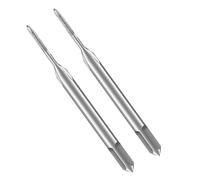 2PCS Youzzei Metric Machine Tap, M1.2x0.25MM Metric Thread Tap, Premium High-Speed Steel 3 Straight Flutes Threading Tool for Screw Tapping Machines Repair DIY Tool