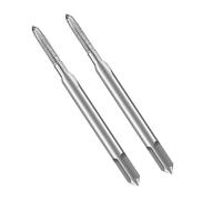 2PCS Youzzei Metric Machine Tap, M2x0.4MM Metric Thread Tap, Premium High-Speed Steel 3 Straight Flutes Threading Tool for Screw Tapping Machines Repair DIY Tool