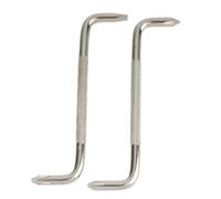 2pcs Z-Type Offset Screwdriver with Cross and Slotted Head, Alloy Steel Double-Ended for Precision Tool for Electronics, Automotive, Furniture Repair, Anti-Slip Handle, 108mm