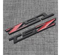2Pcs Z51 Emblems Car Badge 3D Nameplate Letter Compatible with C5 C6 C7 Corvette (Black Red)
