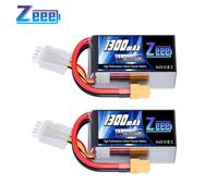 2pcs Zeee 3S FPV Drone Battery 11.1V 120C 1300mAh Softcase with XT60 Plug for RC Car Airplane Boats Racing Models Lipo Parts 3S 120C 1300 XT60
