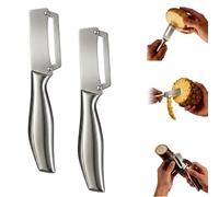 2Pcs Zero Snag Wooden Peeler, Multifunctional Vegetable Peelers for Kitchen, Ultimate Kitchen Peeler, Zero Snag Wooden Kitchen Tool for Fruits Fish Scales Pumpkin Papaya Zucchini