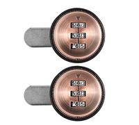 2Pcs Zinc Alloy Mechanical Password Lock, 3 - Digit Code Cabinet Lock, 1000 Password Combinations, Keyless Security Lock for Mailbox Locker Shoe Cabinet Wooden Cabinet, Durable Zin (20mm)