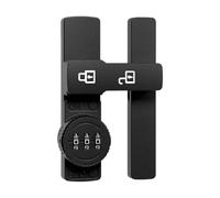 2PCS Zinc Alloy Security Door Buckle Hardware Barn Lock 3 Digit Password Window Latch for Cabinets Bathroom(Black)