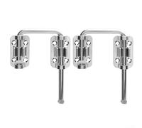 2pcs Zinc Alloy Sliding Door Lock Bolts A Robust Solution for Securing Your Home (Silver)