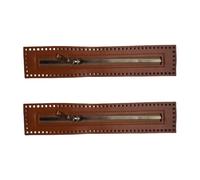 2Pcs Zips for Sewing Closed End Zips Fasteners Metal Slider for Leather Bag Handbag Purse Wallet Sewing Craft Metal Zippers