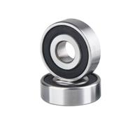 2pcs ZZ-type Deep-groove Ball Bearing, ID 10mm, OD 20mm, Width 6mm