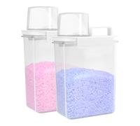 2pcs1100ml washing powder storage,laundry powder storage,laundry liquid dispenser,laundry detergent dispenser detergent container for fabric softener,rice storage dispenser,pet food