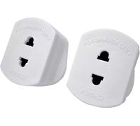 2pcs13A Shaver Adaptor with 1A Fuse Electric Shavers 2 Pin To 3 Pin Adapter Plug UK Heavy Duty Converter Adaptor Perfect for Travel