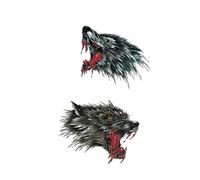 2pcsChinese Dragon Watercolor Tattoo Sticker Waterproof Men Women Art Flower Arm Lasting Temporary Tattoo Sticker(03)