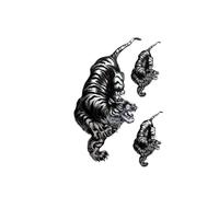 2pcsChinese Dragon Watercolor Tattoo Sticker Waterproof Men Women Art Flower Arm Lasting Temporary Tattoo Sticker(02)