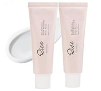 2PCSRice Probiotics Relief Sunscreen,Relief Sun Rice + Probiotics SPF 50 + PA++++, Lightweight Hydrating Sunscreen Skin Fast Absorbing No White Cast Daily UV Protects & Hydrates Skin Korean Skincare