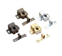 2pcsset Hardware Fittings Furniture Cabinet Catches Door Stopper Damper Buffer Magnet Closer Hardware Hinges(Red Patina)