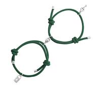 2pcsset Lock Key Rope Braided Couple Bracelet A Pair Of Ball Hand Men And Women Gift Friendship Charms Rope Jewelry