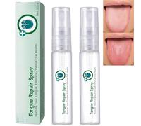2PcsTongue Repair Spray,Moisturizing Dry Mouth Spray,Fissured Tongue Relief Spray,Instant Dry Mouth Relief,Breath Freshener Spray for Tongue Relief,Tongue Relief Treatment for White Coating Bad Breath