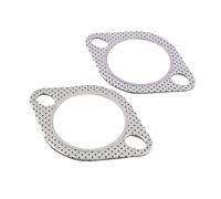 2Piece 2 Bolt Exhaust Downpipe Flange Gasket 2.5In Mild Steel Turbo