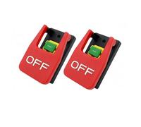 2Piece 4 Pins Table Saws Electromagnetic Push Button Switches Electromagnetic Switch For Bench Drills Grinders Lathes,F16-3 IDGTTLDF