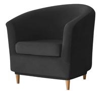 2Piece AntiSlip Chesterfield Club Chair Cover SetDurable Black Sofa Slipcovers for Tub Chairs Ideal for Hotels & Home Decor Easy to Clean & Stylish Protection