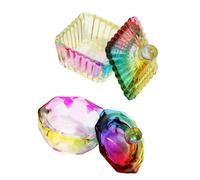 2Piece Glass Nails Equipment Cleaning Cups Design Clear Dappen Plate Enhances Workspaces Aesthetics for Professional Crystal Unguis Art Cup