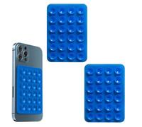 2Piece Phone Suction Cup | Silicone Suction Cup Phone Holder | Cell Phones Adhesive Back, 24 Independent Suctions Cups | Strong Grip Smartphone Cradle For Selfies And Videos, Cellphone Case Stand