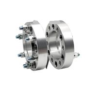 2Pieces 25/30/35/40/45mm PCD 6x139.7 CB 93.1mm Wheel Spacers Adapter 6 Lug Suit Compatible For Ford Ranger Compatible For Mazda BT 50 M12x1.5(2PCS 60mm Silver)