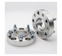 2Pieces 25/30/35/50mm PCD 5x127 CB 71.6mm Wheel Spacer Adapter For Jeep For Wrangler For Grand For Cherokee For Commander M1/2 Or M14xP1.5 Car Wheel Spacers(30mm M14xP1.5)