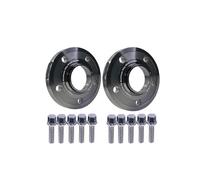 2Pieces 7075-T6 15/20mm 5x112 66.6 M14X1.25 Wheel Spacer Adapter Gasket Compatible For Mini Cooper 2018(2PCS Black 15mm)