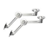 2Pieces Adjustable Tension Soft Closing Hinges for Toy Box Storage Chest Safe Smooth Lid Stay Zines Alloy Construction