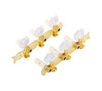 2Pieces Alloy Guitar Tuners Open Gear Mechanism String Locking for Accurate Tuning on Ukulele and Acoustic Guitar Fast Changing