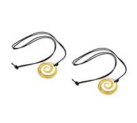 2Pieces Alloy Hollow Round Pendant Necklace With Adjustable Chain Women Fashion Accessories Suitable For Fashion Outfits