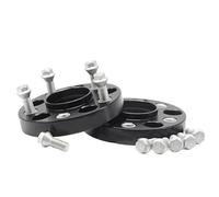 2Pieces Aluminum Alloy CNC Wheel Spacers Suit PCD 5x100 CB 57.1 For A1 For A2 For A3 For TT For FOX For GOLF Hubcentric Forged Spacers(2PCS 20mm Black)