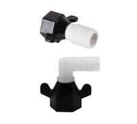 2pieces Barb Elbow And Straight Swivel Adapter RV Water Pump Fittings