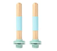 2Pieces Bird Perch Stand for African and Parrots Promotes Beaks and Nails Grinding Exercise Wood Stand