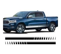 2pieces Car Body Door Side Stripes Skirt Decals Stickers, For Dodge Ram 1500 TRX Classic 2500 3500 Chassic CAB 2009-2022 car Sports Decals
