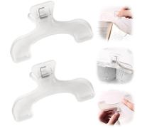 2pieces Clear Book Page Holders for Reading | Page Holders & Bookmark for Books, Music Sheets, Papers | Hold Books Open, Reusable Reading Accessories, Book Lover Presents