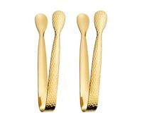 2Pieces Compactly Stainless Steel Ice Tongs for Easy Ice Serving in Homes Partys Essential Serving Sugar
