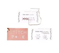 2pieces Creative Minis Sewing Book, Elevate Your Sewing Skills, Minis Sewing Card, DIYs Sewing Stitches Card Book Kit, Portable Sewing Book Craft Kit for Embroidery Beginners Sewing Enthusiasts