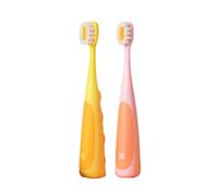 2Pieces Dinosaurs Themed Toothbrush for Kids Soft Bristles Protect Delicate Gums Ergonomic for Ages 6 12 Dinosaurs Kids Toothbrush