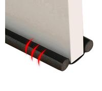 2Pieces Double Under Door Draught Excluder, 93cm Door Draft Stopper, Draught Excluder For Doors Water Proof, Door Draft Stopper Draught Excluder For Doors To Reduce Bills, Blocks Noise And pestss