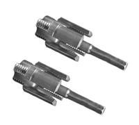 2Pieces Electric Drill Compatible Pipe Threading Attachments Internal & External Pipe Threader Cutter for Hole Cutting Threading Tool for PVC