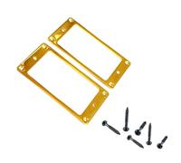 2Pieces Electric Guitar Metal Humbucker Pickup Mounting Rings With Screws Flat Frame Guitar Replacement Accessories Professional Accessories