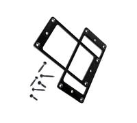 2Pieces Electric Guitar Metal Humbucker Pickup Mounting Rings With Screws Flat Frame Replacement Accessories Professional Accessories